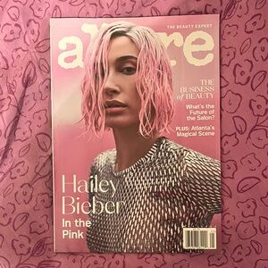 Hailey Bieber Allure Magazine May 2022 Contemporary Pink Beauty Cover Shoot